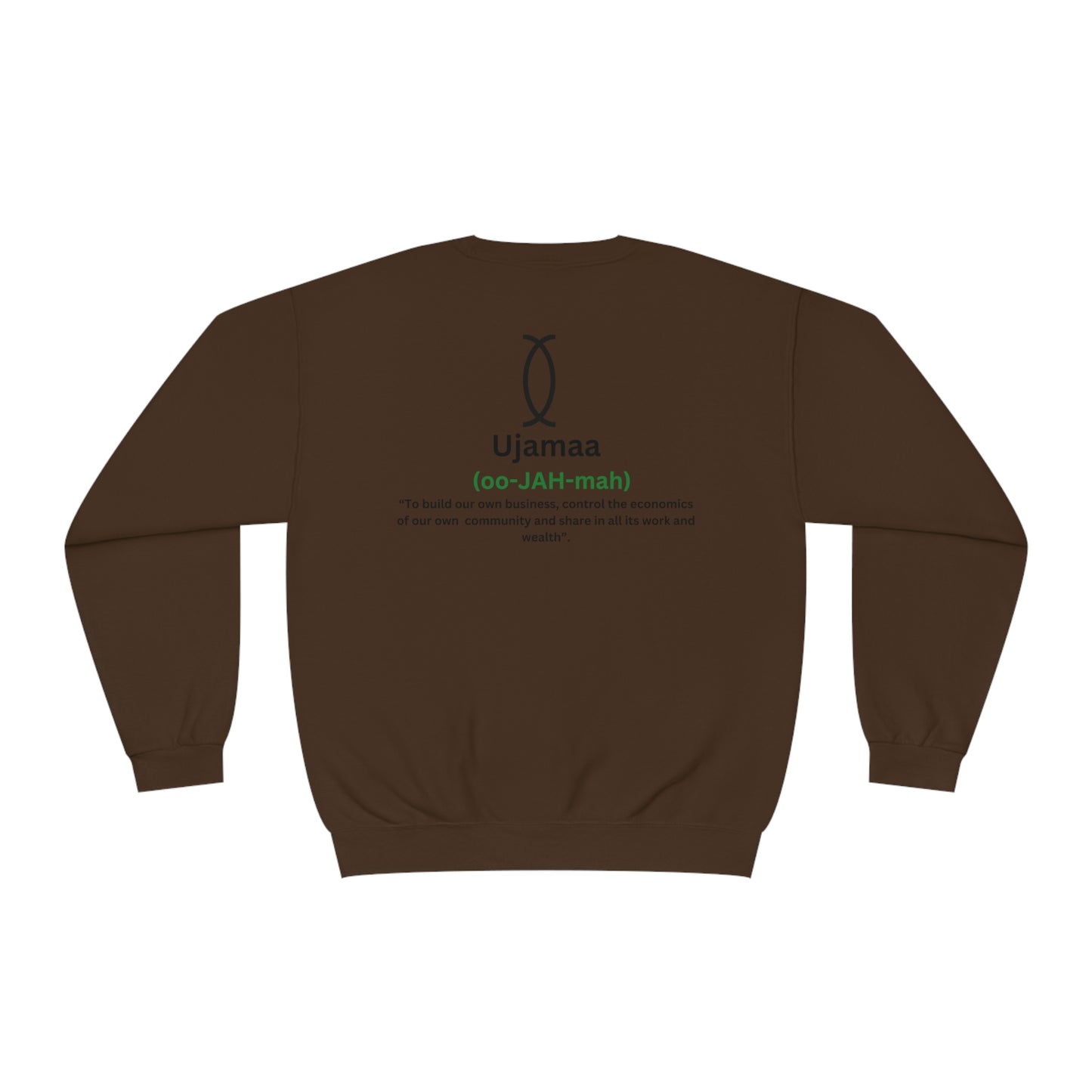 UJAMAA, Community, business, Kwanzaa Crewneck Sweatshirt