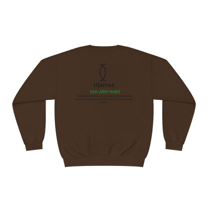 UJAMAA, Community, business, Kwanzaa Crewneck Sweatshirt