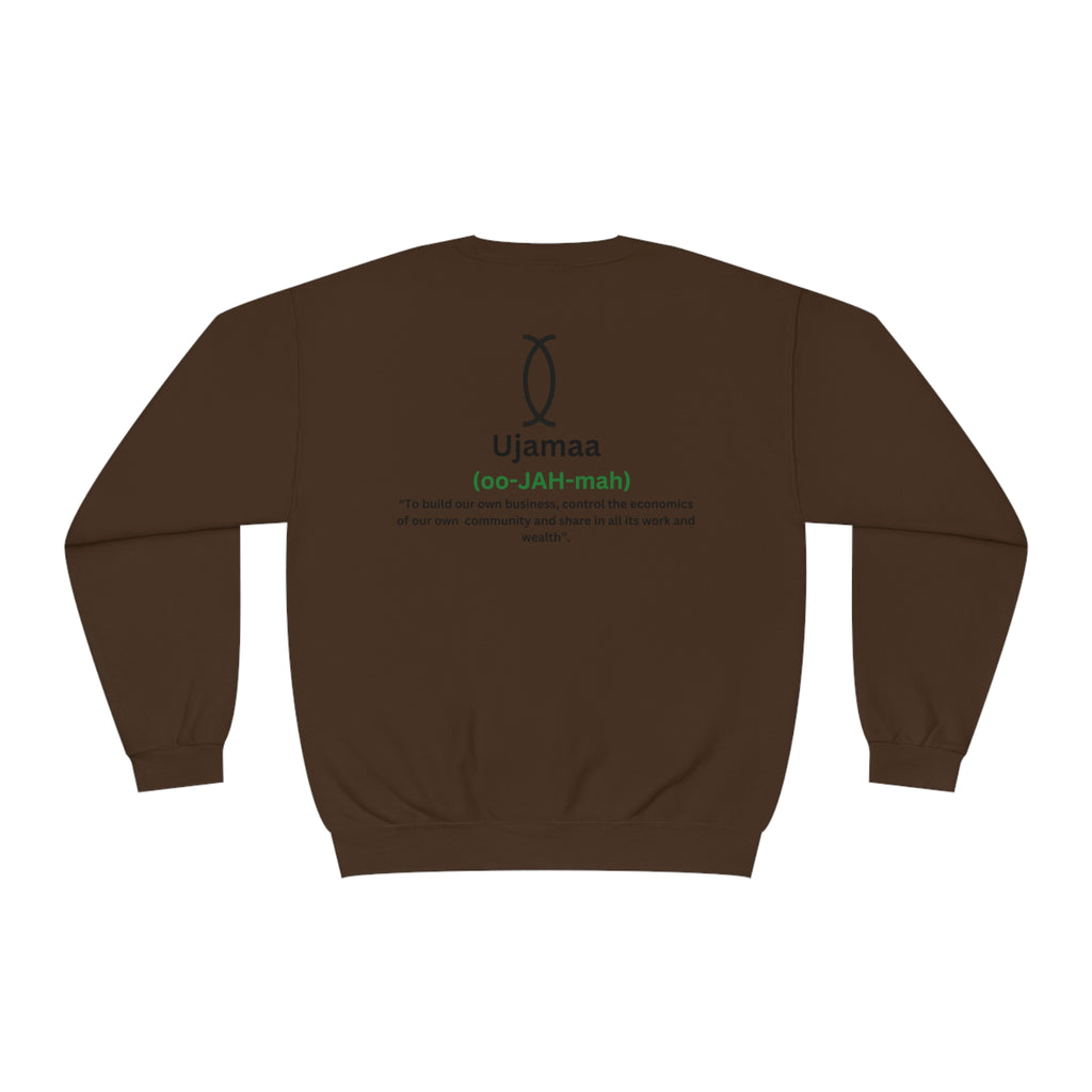 UJAMAA, Community, business, Kwanzaa Crewneck Sweatshirt - The Black Seen