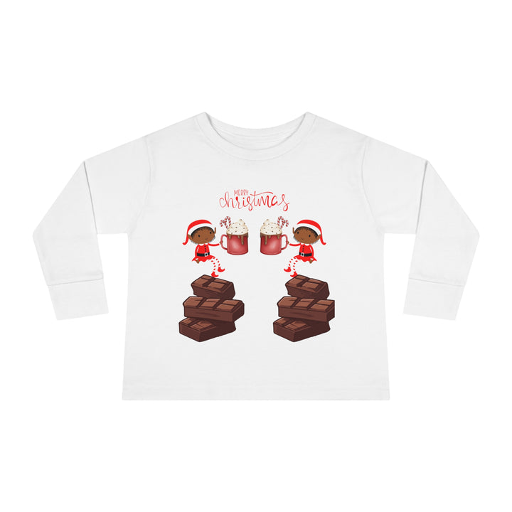 Elves Hot CoCo Frenzy Toddler Long Sleeve Tee - The Black Seen