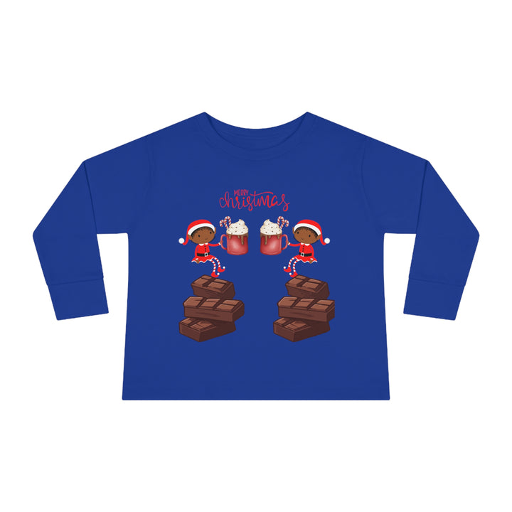 Elves Hot CoCo Frenzy Toddler Long Sleeve Tee - The Black Seen