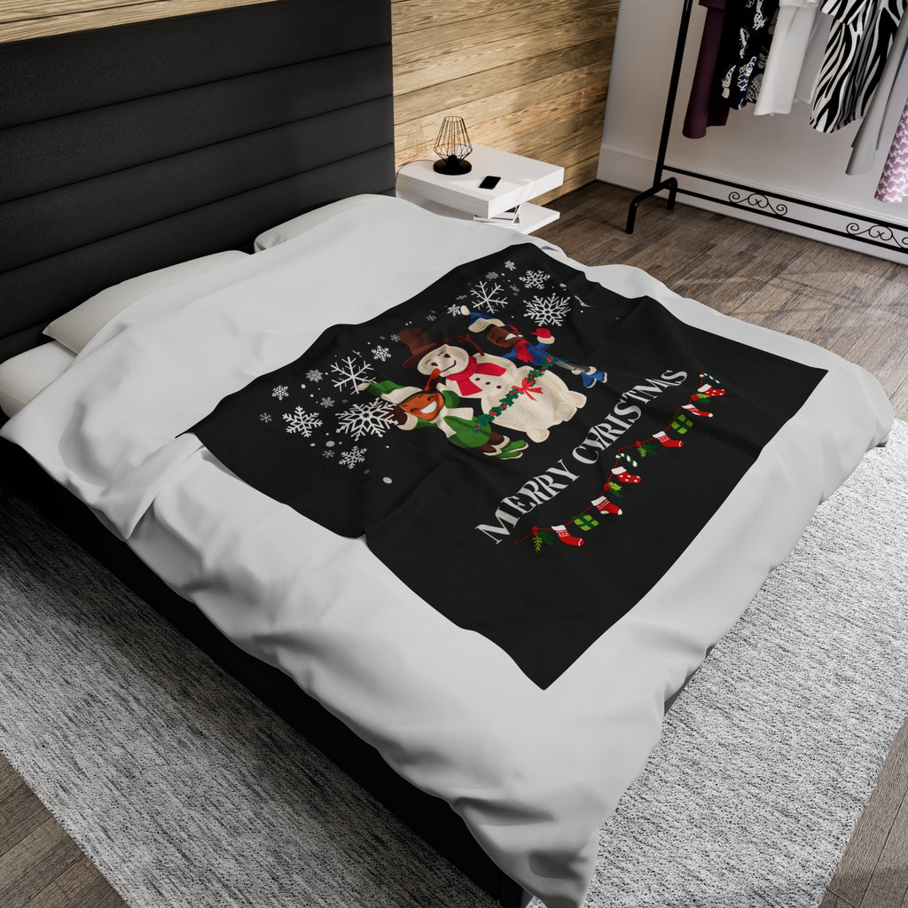 * For the Kids * Plush Blanket, Merry Christmas - The Black Seen