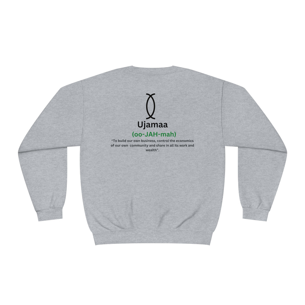 UJAMAA, Community, business, Kwanzaa Crewneck Sweatshirt - The Black Seen