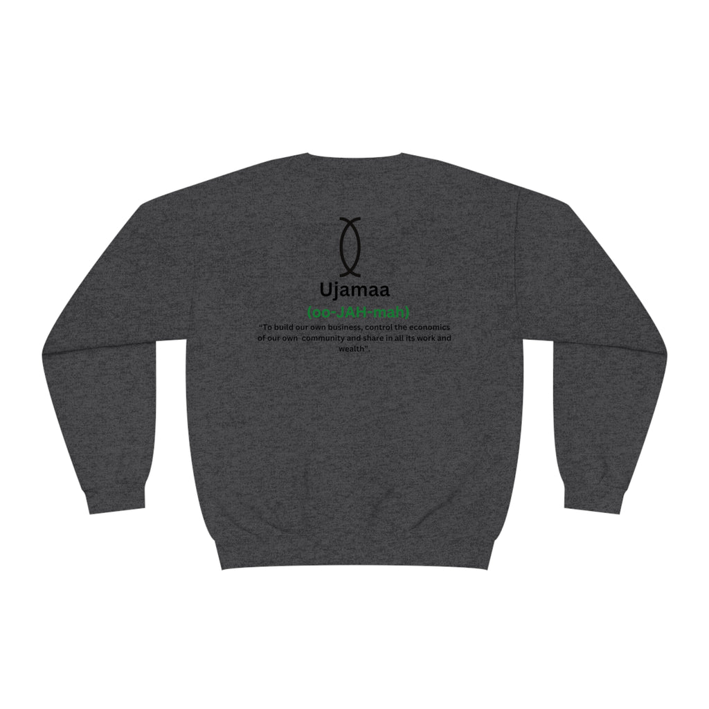 UJAMAA, Community, business, Kwanzaa Crewneck Sweatshirt - The Black Seen