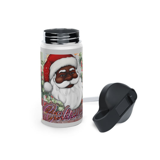 Santa Stainless Steel Water Bottle, Standard Lid