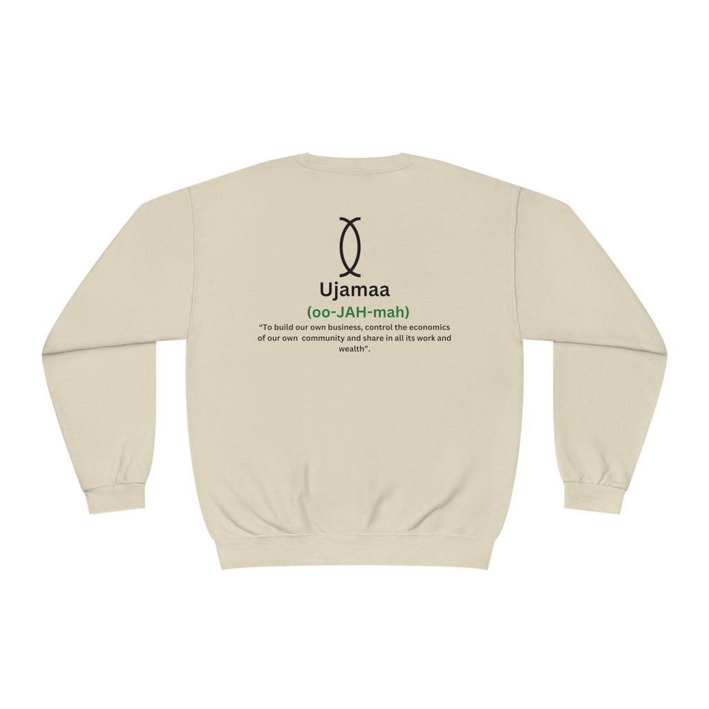 UJAMAA, Community, business, Kwanzaa Crewneck Sweatshirt - The Black Seen