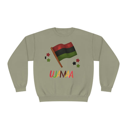 UJAMAA, Community, business, Kwanzaa Crewneck Sweatshirt