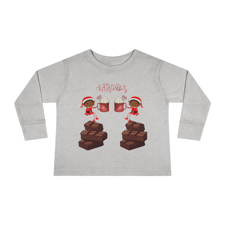 Elves Hot CoCo Frenzy Toddler Long Sleeve Tee - The Black Seen