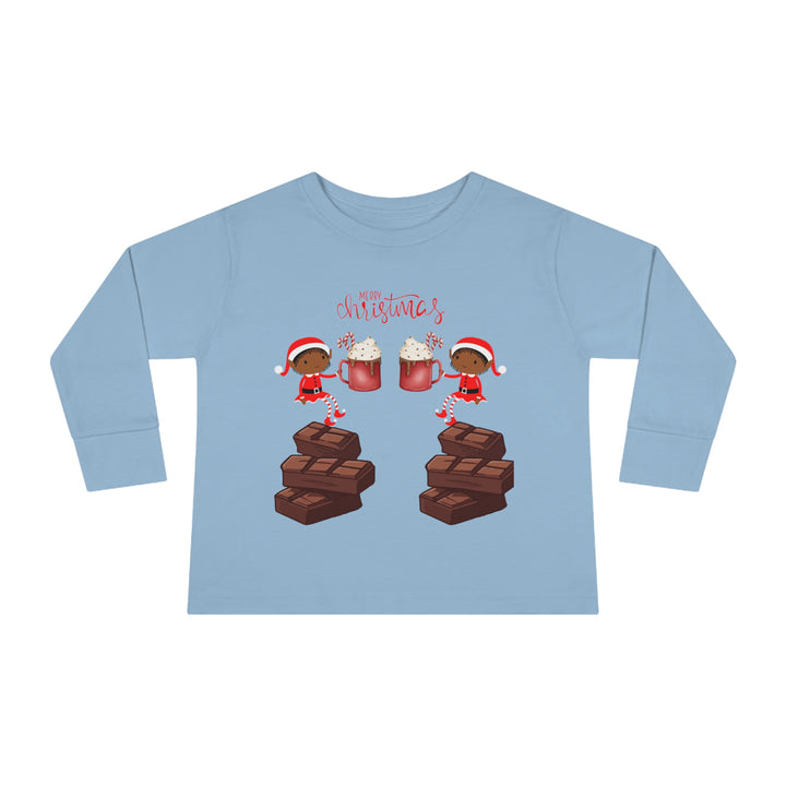 Elves Hot CoCo Frenzy Toddler Long Sleeve Tee - The Black Seen